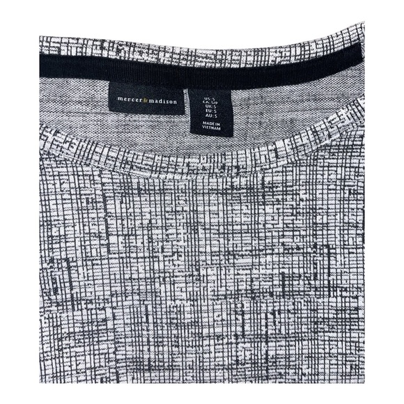 Mercer & Madison Grey & White Tweed Mini Dress, Size S – Perfect for Work/Preppy - Picture 4 of 7